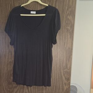 Maurices Plus Size 0 Charcoal Gray Top